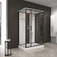 Cabine de Douche Préfabriquée de Conception Moderne avec Toilettes Portables, Salle Modulaire avec Douche et WC Intégrés, Salles de Bain Complètes