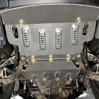 Plaque de protection moteur 8 mm Mitsubishi Pajero V73 V87 V93 V97 en alliage d'aluminium argenté, protection de châssis, protection sous carrosserie, 4x4, expédition tout-terrain