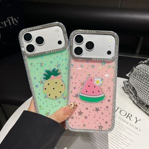 เคสโทรศัพท์กันกระแทกน่ารักลายผลไม้ดาวเพชรสำหรับสาวๆ รุ่นขายส่ง ป้องกันรอยขีดข่วน สำหรับ iPhone 17 16 15 14pro max xs xr mini plus - Product Image 2