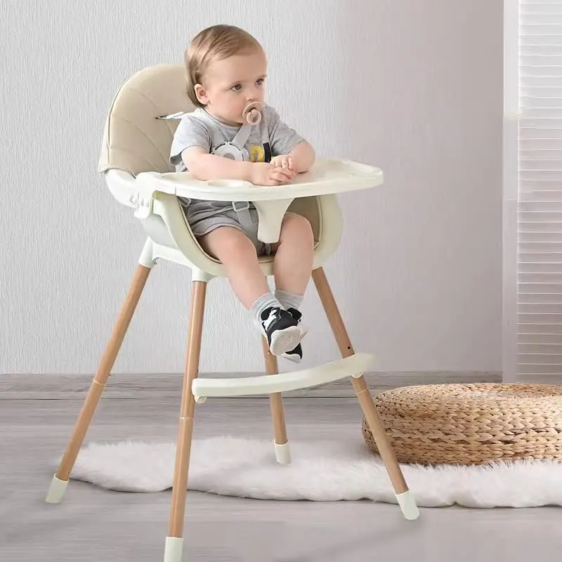 Meja dan Kursi Lipat Anak, Kursi Tinggi Portabel Berkualitas Tinggi untuk Memudahkan Memberi Makan Bayi Cha Multifungsi