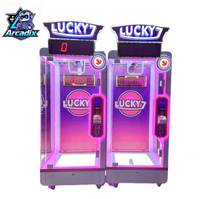 Arcadix Coin Operated Time Stop Prize Machine Lucky 7 Arcade Game Machine Gift Vending Machine for Shopping Mall Game Center