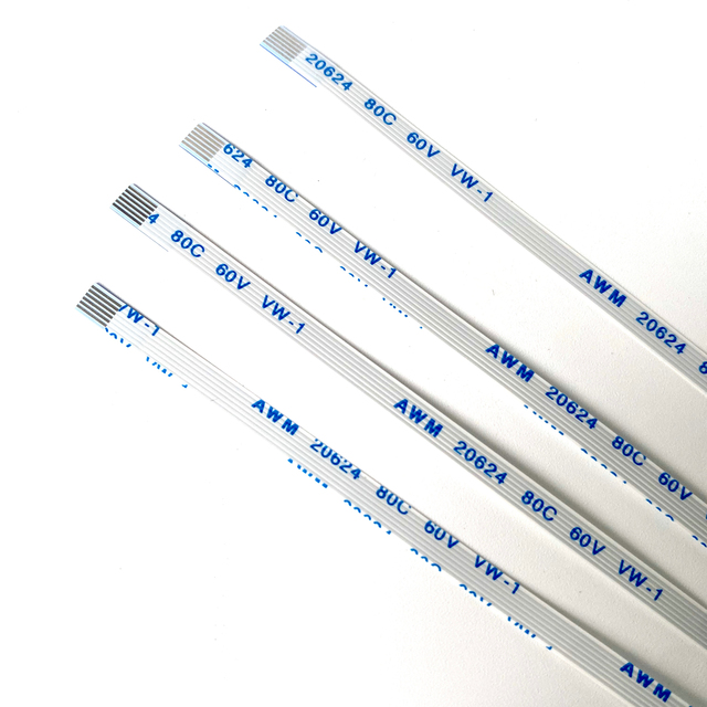 Custom Design Shielded Ffc Cable Awm 20624 80C 60V Vw-1 Ffc Cable Flat Flexible Ffc Cable
