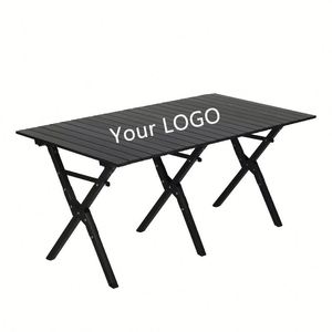 Multi-Functional High-Load Carbon Steel Outdoor Camping <b>Adjustable</b> Height Picnic Egg Rolls Activity <b>Table</b> - Product Image 1