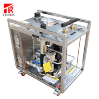 Bomba de Prueba Hidráulica de Agua Impulsada por Aire Terek 15000psi, Máquina de Prueba Hidráulica