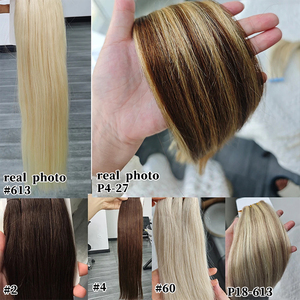 Extensions de cheveux naturels Butterfly Weft, invisibles, en PU plat avec trous, double languette, 12-24 <span class=keywords><strong>pouces</strong></span>, application Microlink, usage quotidien - Product Image 4