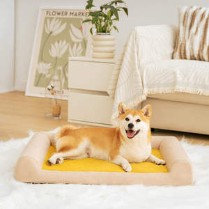 Cama ortopédica grande y cómoda para perros, sofá lavable de espuma viscoelástica para dormir, cama para mascotas extraíble - Product Image 1