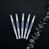 Tube de vernis à ongles rotatif transparent de 2 ml, 3 ml, 5 ml, avec pinceau applicateur, pour manucure, sérigraphie, rechargeable et hygiénique