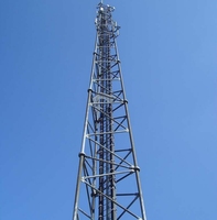 Menara Telekomunikasi Tahan Angin 3 Kaki, Berdiri Sendiri, Struktur Baja Komunikasi Galvanis Celup Panas, Menara Lattice, Stasiun 5G