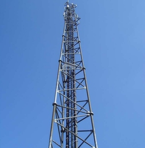 Torre Telecom Autoportante a 3 Gambe Resistente al Vento, Struttura in Acciaio Zincato a Caldo per Comunicazioni, Torre a Traliccio per Stazione <span class=keywords><strong>5G</strong></span> - Product Image 3
