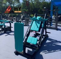 Machine de presse à jambes en acier réglable à 45 degrés, combinée Hack Squat, robuste, à charge par plaques, pour usage commercial, équipement de musculation pour salle de sport