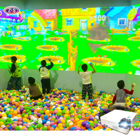 Jeu mural de lancer de balles interactif pour enfants Grand écran Projecteur mural interactif immersif intérieur Projection d'hologramme