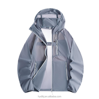 Veste de voyage d'extérieur unisexe légère, respirante, imperméable, coupe-vent, en softshell Gore-Tex, protection solaire rafraîchissante pour l'été