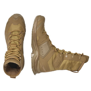 DF0112 <b>Hiking</b> Shoes Asiaon Customized Tactical <b>Boots</b> Long High Top Cow Suede Stock Customized 39-46 - Product Image 2