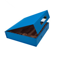 Boîte cadeau magnétique pliable A4 personnalisée, en carton rigide blanc profond, avec manchon en papier recyclé de fabrication chinoise, impression avec lamination mate