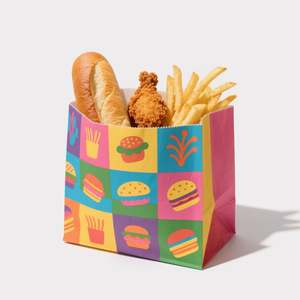 SenAng07 Bolsas de Papel con Asas de Venta Caliente, Fabricación Personalizada con Logotipo, Bolsa de Papel Kraft para Alimentos - Product Image 1