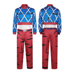 Costume de cosplay Anime Gui Do <span class=keywords><strong>Mista</strong></span> Golden Wind JOJO, pull tricoté, tenue de fantaisie pour Halloween, carnaval, fête, avec chapeau - Product Image 3