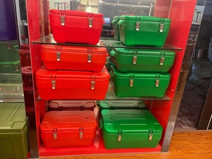 3PCS <span class=keywords><strong>SET</strong></span>/20L/30L/40L thực phẩm <span class=keywords><strong>container</strong></span> Dã Ngoại Ice Cooler Box Thêm lớn đôi cách nhiệt xô hộp lưu trữ hình chữ nhật - Product Image 4