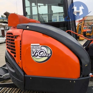Mini-excavatrice sur chenilles VIO80 d'occasion, poids opérationnel de <span class=keywords><strong>8</strong></span> <span class=keywords><strong>tonnes</strong></span>, équipement mécanique essentiel incluant moteur, pompe, engrenages et roulements. - Product Image 2