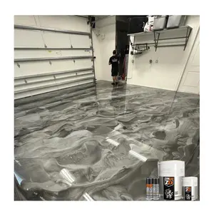 Free Sample High Gloss Waterproof Mix Adhesive Self-Level Pvc Sticker 3D Epoxy Flooring Paint