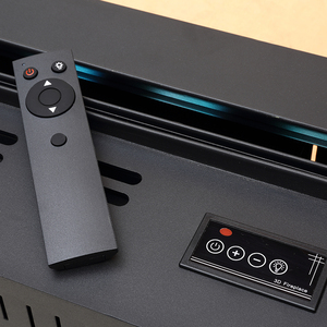 Inserto de chimenea independiente eléctrico con llama LED 3D Efecto de fuego Vapor de agua y niebla para decoración de soporte de TV de hotel - Product Image 3