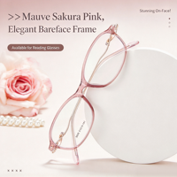 2630 Kacamata Wanita Trendy High-end untuk Kegunaan Sehari-hari dengan Bingkai Lebar 4mm, Kompatibel dengan Lensa Presbyopia