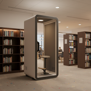Cabina Acústica Minimalista para Reuniones UNIBOOTH, Cabina <span class=keywords><strong>de</strong></span> Oficina Insonorizada, Cabina <span class=keywords><strong>de</strong></span> Trabajo Ecológica y Privada para Estudio Creativo o Diseñador - Product Image 2