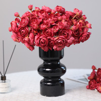 Bouquet de fleurs artificielles modernes et réalistes de type Ranunculus, toucher réel, pour arche de mariage, arrangement de fête, décoration de maison, hôtel, vente en gros