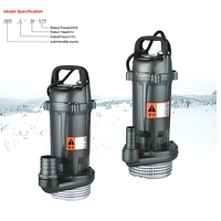 Pompe submersible série Mingyuan QDX, 220V monophasée, pompe à eau électrique pour l'irrigation et le déshydratation des puits