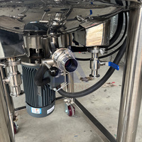 Mélangeur pneumatique mobile 50L pour parfums, agitateur à hélice, distributeur, cuve de stockage chauffante électrique pour produits alimentaires et chimiques
