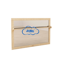 Miroir de coordination Montessori pour bébé 120cm design moderne acrylique de sécurité + contreplaqué de bouleau miroir de sol pour bébé pour l'école du ventre