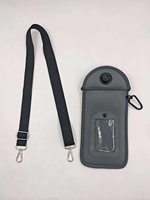 Pochette de sécurité verrouillable pour téléphone, anti-caméra, avec poche, pour écoles, personnalisable