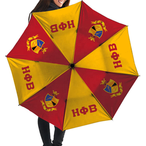 <span class=keywords><strong>Parapluie</strong></span> transparent imprimé en couleur numérique, Sigma Gamma Rho Philo Affiliate 1943, or et blanc, imprimé en couleur intégrale, sororité - Product Image 2