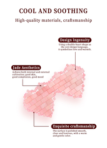Maschera per Occhi in Quarzo Rosa Naturale Lavabile, Certificata CE, per Alleviare lo Stress e Favorire il Sonno, con Logo Personalizzato - Product Image 3