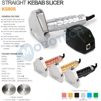 Machine à découper le döner électrique en acier inoxydable, trancheuse à shawarma et kebab