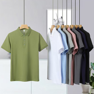 Advertising Quick Dry Custom Embroidery Logo Summer Short Sleeve Polyester Spandex T-Shirt Work Clothes Uniform Plain Shirt