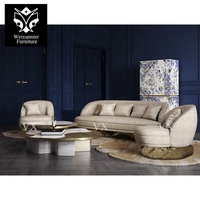Personnalisé Unique Table Basse De Luxe Combinaison Salon Bulle Conception En Acier Inoxydable Table Centrale Meubles pour Villa