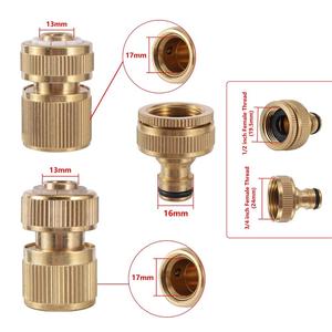 Connecteur de <span class=keywords><strong>tuyau</strong></span> d'<span class=keywords><strong>arrosage</strong></span> mâle en laiton forgé de haute qualité, durable, écologique, conforme à la norme ANSI, 1/2'', à <span class=keywords><strong>raccord</strong></span> rapide, 16 bars - Product Image 4