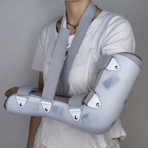 Grosir penyangga siku ortopedi penopang lengan medis penjepit siku tetap nyaman untuk fraktur - Product Image 4