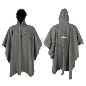 Custom PVC <strong>Polyester</strong> Rain Poncho Waterproof Outdoor Activities for Hiking Reusable <strong>Raincoat</strong> - Product Image 5