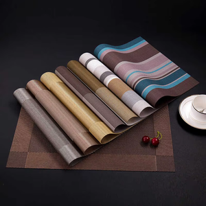 Juego de Manteles Individuales Tejidos de PVC de Alta Calidad para Mesa de Comedor, Platos, Vajilla, Hotel y Restaurante - Product Image 1