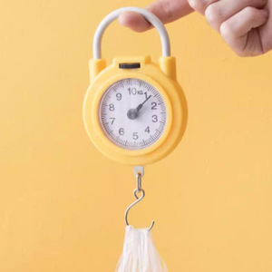 Portable Mechanical Spring Scale 10Kg With Hook For Home And Express Delivery Blue And Yellow Colors - Product Image 3