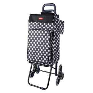 Chất lượng tốt nhất tái sử dụng gấp leo cầu thang 6 bánh xe siêu thị mua sắm túi hàng tạp hóa hành lý xe đẩy tay giỏ hàng với chỗ ngồi - Product Image 1