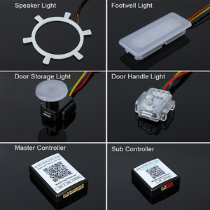Oem/ODM chấp nhận RGB năng động giao hưởng xe nội thất ánh sáng 18 / 22 trong 1 môi trường xung quanh bầu không khí dẫn ánh sáng Kit cho xe trang trí - Product Image 3