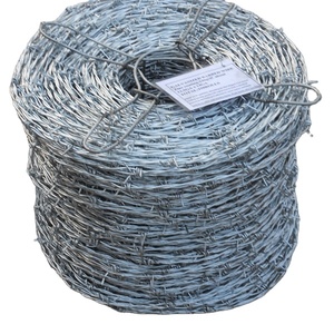 AS kawat berduri galvanis <span class=keywords><strong>2.5mm</strong></span> gulungan Cloverleaf populer untuk pagar - Product Image 1