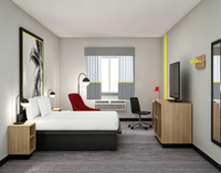 Juegos de Muebles Contemporáneos y Sencillos para Habitaciones de Hotel, Diseño Personalizado en CAD, Cómodos y con Cadena de Fabricación