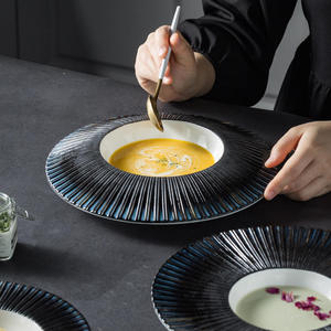 أطباق عشاء خزفية نورديكية عتيقة من 5 نجوم، أطباق ستيك، أطباق للفنادق والمطاعم، أطباق للحلويات، أطباق للطعام - Product Image 1