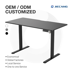 JIECANG Großhandel OEM ODM Wirtschaftlicher Einmotoriger 2-Stufiger Elektrisch Verstellbarer Steh-Tisch-Rahmen Sitz-Steh-Schreibtisch - Product Image 1