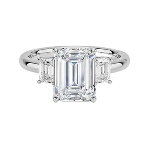 Customized 18k White Gold Oval Shape DEF VVS HPHT Lab Diamond Jewellery Engagement Ring Customized Jewelry Lab Grown Diamond