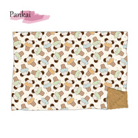 Kustom Pabrik selimut lucu sangat lembut hangat kartun Mouse Stitch bambu Minky Sherpa bulu flanel melempar selimut mewah