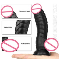 Venta caliente Big Dildo Anal Sex Toy Animal Rose Dildo con ventosa Pene grande para mujeres Juguetes sexuales